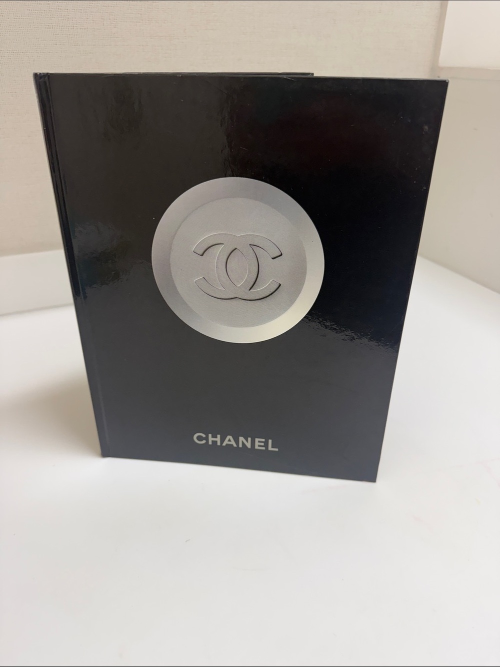 CHANEL Black Book with Silver Logo